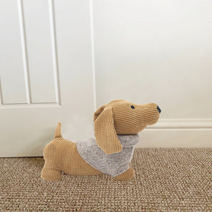 Yellow Dog with Jumper Doorstop