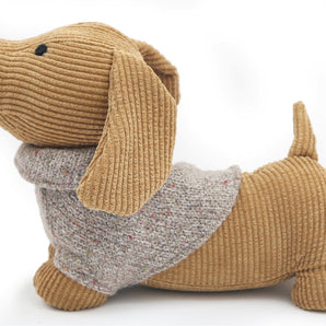 Yellow Dog with Jumper Doorstop