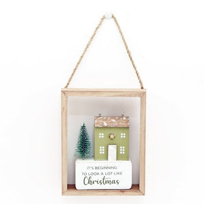 Christmas House Hanging Decoration 15cm