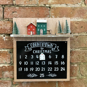 Wooden Christmas Countdown Calendar