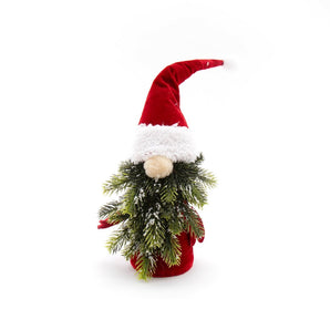 Santa With Tree Branch Decoration 30cm