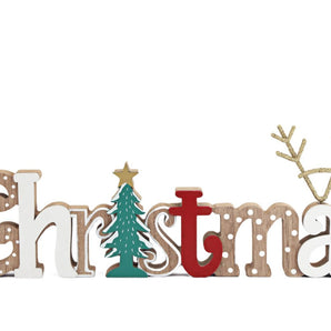 Freestanding Wooden Christmas Decoration