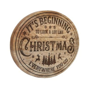 Wooden Christmas Plaque