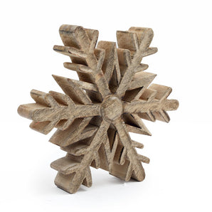 Wooden Snowflake Decoration