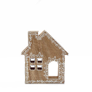 Wooden Gingerbread House