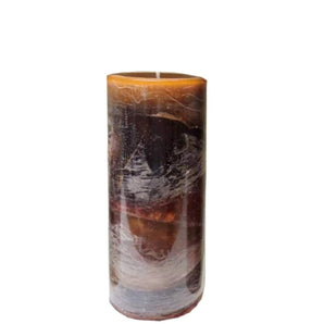 Cinnamon Swirl Ombre Pillar Candle