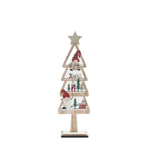 Freestanding Christmas Tree with Gonks Small