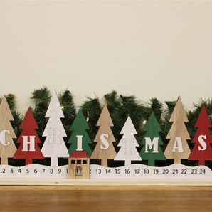 Wooden Christmas Tree Advent