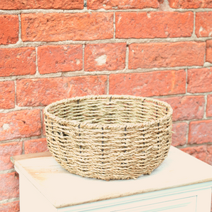 Set of 2 Dried Seagrass Baskets