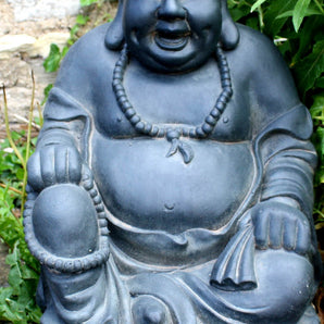 Stone Effect Laughing Buddha Statue