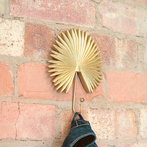 Gold Fan Wall Hook 19cm