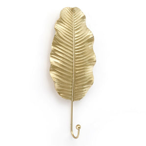 Gold Leaf Wall Hook 27cm