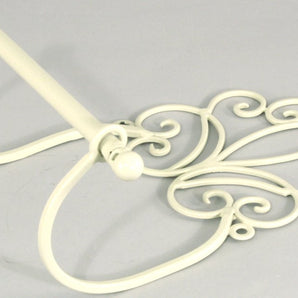 Cream Scroll Wall Mounted Toilet Roll Holder