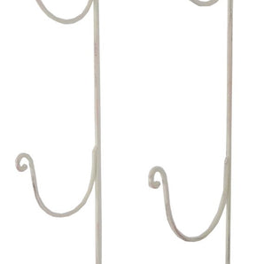 Cream Heart Wall Mounted 3 Towel Holder